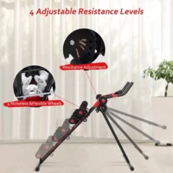 Costway Ab Machine With LCD Monitor Adjustable Abdominal Trainer Cruncher For Home Gym -Costway GUEST 00339bdf 5a4d 4435 914d 2b97960288a6