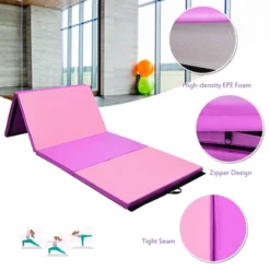 Costway 4'x 10'x 2''Folding Gymnastics Tumbling Mat Indoor Outdoor Gym Stretching Yoga 16 Costway 4'x 10'x 2''Folding Gymnastics Tumbling Mat Indoor Outdoor Gym Stretching Yoga -Costway GUEST 01488fd9 02fc 43d0 b43f 9b33d2595e55