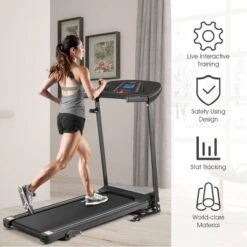Costway 1.0HP Folding Treadmill Electric Support Motorized Power Running Machine Trainer -Costway GUEST 02122764 975b 404b 8c1e dfa29867b53d