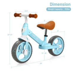 Honey Joy Kids Balance Bike Toddler Training Bicycle W/ Feetrests For 2-5 Years Old RedBluePink -Costway GUEST 038a93c8 e57b 40df bab9 af102eb73904
