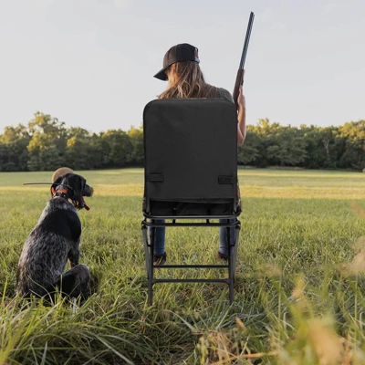 Costway Folding Silent Swivel Blind 360°Swivel Hunting Chair W/All-terrain Foot Pads 3 Costway Folding Silent Swivel Blind 360°Swivel Hunting Chair W/All-terrain Foot Pads