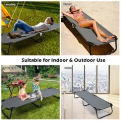 Costway Portable Camping Cot Outdoor Folding Sleeping Bed For Traveling Hiking -Costway GUEST 0611bb9b 5ffa 4ef3 8a75 a71d0dfd121b