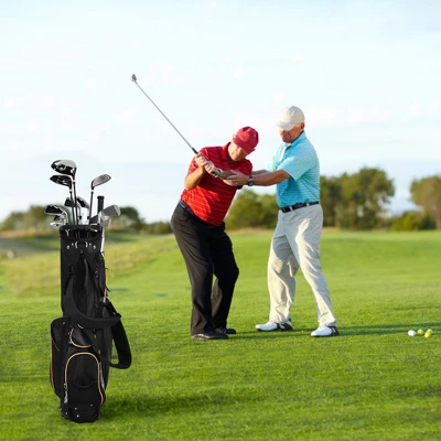 Costway Golf Stand Bag Portable Lightweight Golf Carry Club Bag W/ 8-way Divider 6 Costway Golf Stand Bag Portable Lightweight Golf Carry Club Bag W/ 8-way Divider - Image 4