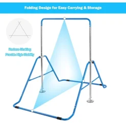 Costway Expandable Gymnastics Training Bar Adjustable Junior Horizontal Kip Bar Foldable -Costway GUEST 0a8a20f1 32ab 4357 ac1d bdf45cf49921
