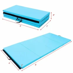 Costway Horizontal Train Bar W/ 4'x8'x2'' Gymnastics Mat Folding Panel Fitness Exercise BluePinkPurple -Costway GUEST 0c5ffaf6 7b6d 4e9b 889f d324ec456791