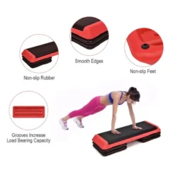 Costway Fitness Aerobic Step 43'' Cardio Adjust 4'' - 6'' - 8'' Exercise Stepper W/Risers Red 16 Costway Fitness Aerobic Step 43'' Cardio Adjust 4'' - 6'' - 8'' Exercise Stepper W/Risers Red -Costway GUEST 0cd50843 796f 44f3 9954 22bdbe458d65