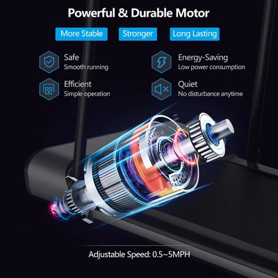 Costway Installation-Free Ultra-Thin Folding Treadmill Exercise Fitness Machine W/5-Layer 6 Costway Installation-Free Ultra-Thin Folding Treadmill Exercise Fitness Machine W/5-Layer - Image 4