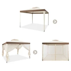 10’x 10’ 2-tier Canopy Gazebo Tent Outdoor Netting Picnic Party Sun Shade 21 10’x 10’ 2-tier Canopy Gazebo Tent Outdoor Netting Picnic Party Sun Shade -Costway GUEST 0e05129f 42a8 4ceb 905d cb93b1d6c63f