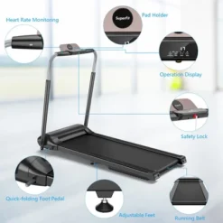 3HP Folding Treadmill Compact Walking Jogging Machine W/Touch Screen APP Control 14 3HP Folding Treadmill Compact Walking Jogging Machine W/Touch Screen APP Control -Costway GUEST 0ea5bb15 b8b0 4428 bffa 1728fa68146e