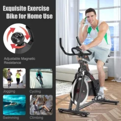 Superfit Magnetic Exercise Bike Fitness Cycling Bike W/35Lbs Flywheel Home Gym -Costway GUEST 1431277f 4c6b 48db 994a 5fcb26e6e1d4