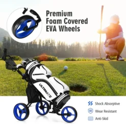 Costway Folding 3 Wheels Golf Push Cart W/Seat Scoreboard Adjustable Handle RedBlueGreyGreen 20 Costway Folding 3 Wheels Golf Push Cart W/Seat Scoreboard Adjustable Handle RedBlueGreyGreen -Costway GUEST 1477dc24 adf5 4402 8f5f c32772deba51