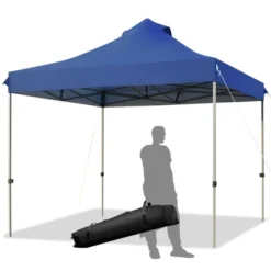 Costway 10' X 10' Portable Pop Up Canopy Event Party Tent Adjustable W/Roller Bag White/Blue/Grey 23 Costway 10' X 10' Portable Pop Up Canopy Event Party Tent Adjustable W/Roller Bag White/Blue/Grey -Costway GUEST 16699b82 7183 4ec3 b5d9 ea227825b017