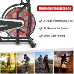 Costway Unlimited Resistance Airdyne Bike Fan Exercise Bike With Clear LCD Display -Costway GUEST 17d8022f 7958 4825 aeb2 f49f8d0459ce