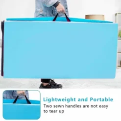 Costway Horizontal Train Bar W/ 4'x8'x2'' Gymnastics Mat Folding Panel Fitness Exercise BluePinkPurple -Costway GUEST 18166cb3 724b 4684 9ef4 bedc77539e7a