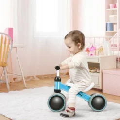 Babyjoy 4 Wheels Baby Balance Bike Children Walker No-Pedal Toddler Toys Rides PinkBlueOrange -Costway GUEST 18e87da7 59f6 4ddd ac90 4ba79d7d547c