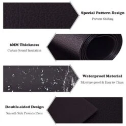 Costway 47''x24'' Exercise Equipment Mat High Density PVC Treadmill Mat Floor Protector Pad -Costway GUEST 19fb4b67 4170 4bfe 963e 87924865b516