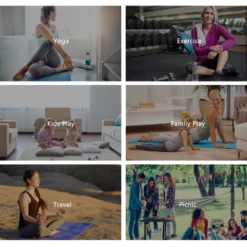 Costway 6'x2' Yoga Mat Folding Exercise Aerobics Stretch Gymnastic W/Handle Blue -Costway GUEST 1a7bbfaa 2452 41b8 aa81 0e3b1c90493f