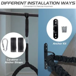 Costway 30FT/40FT/50FT Battle Rope 1.5'' Diameter Exercise Rope W/Anchor Strap Kit 16 Costway 30FT/40FT/50FT Battle Rope 1.5'' Diameter Exercise Rope W/Anchor Strap Kit -Costway GUEST 1b27dc22 e963 49bb 9a52 776aa42019a6