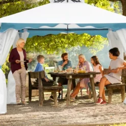 Costway 2 Tier 10'x10' Patio Gazebo Canopy Tent Steel Frame Shelter Awning W/Side Walls 13 Costway 2 Tier 10'x10' Patio Gazebo Canopy Tent Steel Frame Shelter Awning W/Side Walls -Costway GUEST 1cc404f6 714c 4643 855d 788b94f13f55