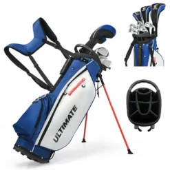 Men's Complete Golf Clubs Package Set 10 Pieces Includes Alloy Driver BlackBlueGrey 25 Men's Complete Golf Clubs Package Set 10 Pieces Includes Alloy Driver BlackBlueGrey -Costway GUEST 1ed6c300 5360 43a2 ab21 a1d03cda779e