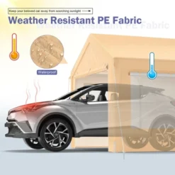 Costway 10x20 Ft Heavy-Duty Steel Carport Car Canopy Shelter Sidewalls Tent Garage -Costway GUEST 1f671fd3 ef68 42d3 b641 f21728140b9b