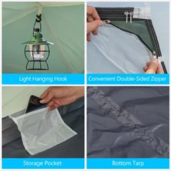 Costway 4-6 Person Camping Tent Waterproof Family Large Double-Layer Tents W/Front Porch -Costway GUEST 2093b227 3083 44af 8975 9df9b1bab034