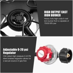 Costway Portable Propane 225,000-BTU 3 Burner Gas Cooker Outdoor Camp Stove BBQ -Costway GUEST 216ff099 24b8 4859 94bb 9fc6c77a7c5e