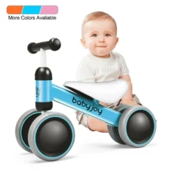 Babyjoy 4 Wheels Baby Balance Bike Children Walker No-Pedal Toddler Toys Rides PinkBlueOrange -Costway GUEST 21b0586b 9bf1 4130 9814 db203df6172b