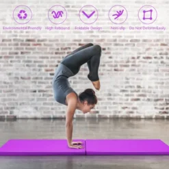 Costway 6''x 2''Gymnastics Yoga Mat Thick Two Folding Panel Gym Purple 18 Costway 6''x 2''Gymnastics Yoga Mat Thick Two Folding Panel Gym Purple -Costway GUEST 233812d8 a71d 4a9d bb6d 61ec2694c5c1