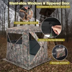 Costway Hunting Blind Portable Pop Up Ground Tent 2-3 Person With Carry Bag Storage Pocket -Costway GUEST 23519f2d 573c 4b03 9c4f 0502509c1921