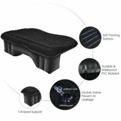 Costway Inflatable Car Air Backseat Mattress Flocking Travel SUV Camping Pad Pill & Pump -Costway GUEST 246a2250 613c 4859 b95a b0a0ef612493