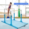 Costway Horizontal Train Bar W/ 4'x8'x2'' Gymnastics Mat Folding Panel Fitness Exercise BluePinkPurple -Costway GUEST 264c38f5 9678 4c07 b3f5 179ef0081da2