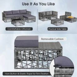 Costway Rocking Chair With PU Cushion Modern Rocker With Rubber Wood Frame Black/Red -Costway GUEST 2744cabd 80f9 470c 915c abe27e8d2b31