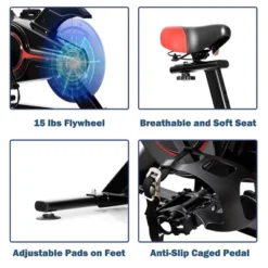 Indoor Exercise Bike Fitness Cardio W/4-way Adjustable Seat 14 Indoor Exercise Bike Fitness Cardio W/4-way Adjustable Seat -Costway GUEST 28594b24 b0c4 4b50 8bcc 835d5f169ac3
