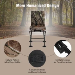 Costway Folding Silent Swivel Blind 360°Swivel Hunting Chair W/All-terrain Foot Pads 18 Costway Folding Silent Swivel Blind 360°Swivel Hunting Chair W/All-terrain Foot Pads -Costway GUEST 29e36bf4 3e8c 4852 9f6f edf0fdfffe6b