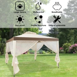10’x 10’ 2-tier Canopy Gazebo Tent Outdoor Netting Picnic Party Sun Shade 20 10’x 10’ 2-tier Canopy Gazebo Tent Outdoor Netting Picnic Party Sun Shade -Costway GUEST 2bccc46e 9f23 4e09 b187 ec6ec439bb59