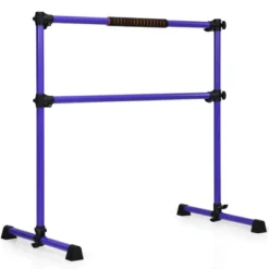 Costway 4ft Portable Ballet Barre Freestanding Adjustable Double Dance Bar Purple -Costway GUEST 2d000f0f 93a3 40a7 b959 d3f8e7d8602b