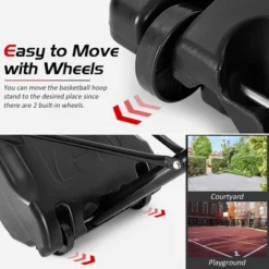 Costway Portable Basketball Hoop Stand Height Adjustable Goal System W/2 Nets Wheels -Costway GUEST 2ee2fb28 c90c 41c9 8b0d 4c83cecc8d59