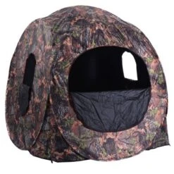 Costway Portable Hunting Blind Pop Up Ground Camo Weather Resistant Hunting Enclosure