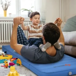 Costway Folding Sleeping Pad, Self Inflating Camping Mattress With Carrying Bag GreenBlue 21 Costway Folding Sleeping Pad, Self Inflating Camping Mattress With Carrying Bag GreenBlue -Costway GUEST 306abcdd b55c 4142 a4a9 f677694930ab