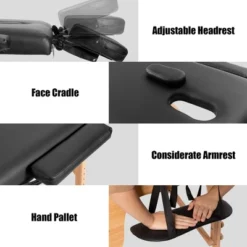 Costway 84''L Portable Massage Table Adjustable Facial Spa Bed Tattoo W/ Carry Case Black 15 Costway 84''L Portable Massage Table Adjustable Facial Spa Bed Tattoo W/ Carry Case Black -Costway GUEST 30755703 862b 45d3 a825 0983b0cc028b 1