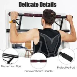 Costway Foldable Pull Up Bar Doorway Chin Up Bar No Screw W/Foam Grip For Home Gym -Costway GUEST 34e6f867 8c7d 4da2 8bc8 79bd8d914c58