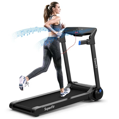 SuperFit 3HP Folding Electric Treadmill Running Machine W/ Speaker RedBlueSilverPurple 11 SuperFit 3HP Folding Electric Treadmill Running Machine W/ Speaker RedBlueSilverPurple - Image 9