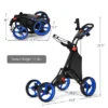 Costway Folding 4 Wheels Golf Push Cart W/Bag Scoreboard Adjustable Handle RedBlueGrayGreen 2 Costway Folding 4 Wheels Golf Push Cart W/Bag Scoreboard Adjustable Handle RedBlueGrayGreen -Costway GUEST 37281a2c 32ed 4330 9078 87125c222887