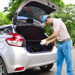 Costway Folding 3 Wheels Golf Push Cart W/Bag Scoreboard Adjustable Handle RedBlueGreyGreen -Costway GUEST 3d3ad69b 77d0 48bd be53 657fc0e22f6b