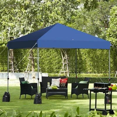 Costway 8x8 FT Pop Up Canopy Tent Shelter Wheeled Carry Bag 4 Canopy Sand Bag 5 Costway 8x8 FT Pop Up Canopy Tent Shelter Wheeled Carry Bag 4 Canopy Sand Bag - Image 3