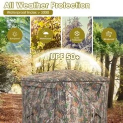 Costway Hunting Blind Portable Pop Up Ground Tent 2-3 Person With Carry Bag Storage Pocket -Costway GUEST 3df707cc a58d 4ae0 ab9d 34f7826af975