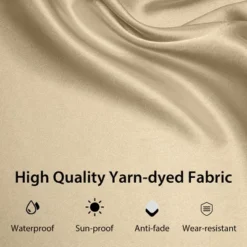 Costway 10x12ft Outdoor Aluminum Retractable Pergola Canopy Shelter Grape Trellis Beige/Gray -Costway GUEST 3e6da9d1 2166 4ab9 a70f fbe7a788ea0e