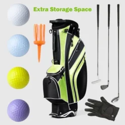 Costway Golf Stand Cart Bag Club W/6 Way Divider Carry Organizer Pockets Storage Green -Costway GUEST 3e8ea842 5571 4fcd 9bec cd4d5073f987