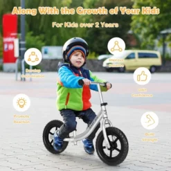 Babyjoy Aluminum Balance Bike For Kids Adjustable No Pedal Training Bicycle -Costway GUEST 3fd80901 ab9d 4e72 ab69 840788a52e1f